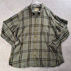 The Foundry Supply Co.‎ Mens 4XLT Plaid Flannel Button Down Long Sleeve Shirt